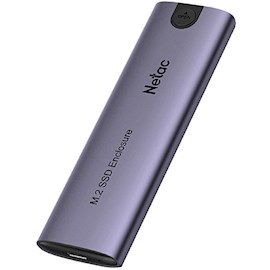 მყარი დისკის ქეისი Netac NT07WH51, M.2, Hard Disk Drive Case, Purple